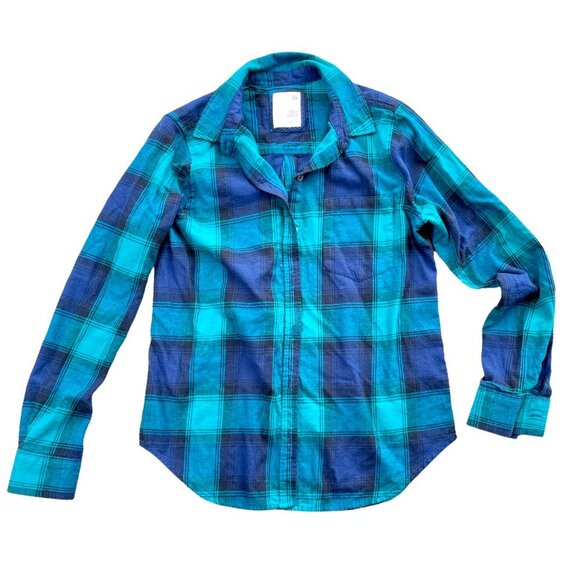 Long Sleeve Plaid Cozy Flannel Button Down Shirt - Picture 11 of 11